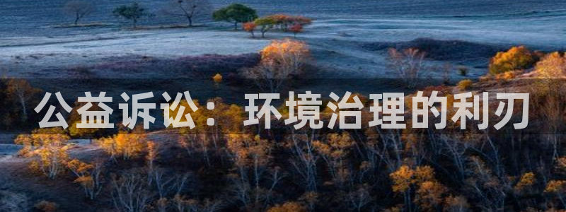 凯发k8·中国官方网站|公益诉讼：环境治